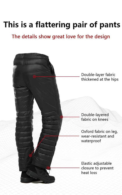 Naturehike 90% Duck Down Pants 700FP Yushang Double Side Zipper Warm Insulation Pant Waterproof Windproof Winter Outdoor Trouser