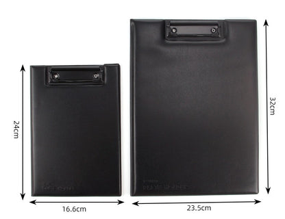 KOBEST A4 Leather Cover Writing Pad Board with Clip Business Office Supplies A5 Signature Folder for Students