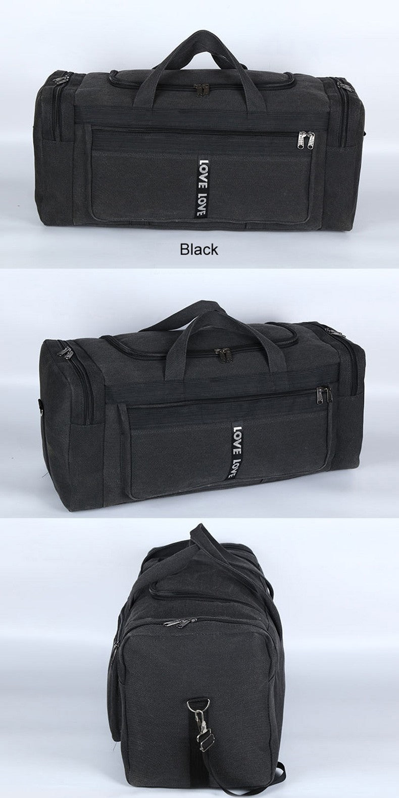 Large Canvas Travel Duffel Bag Waterproof Men's Shoulder Luggage Storage Bags Outdoor Trainning Fitness Sports Handbag XA927D
