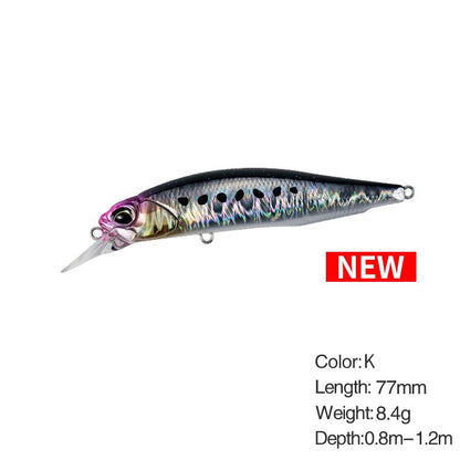 Isca de Pesca Minnow Wobbler Rozante 77SP 77mm 63mm Arremesso Longo Suspenso Isca de Nado Jerkbait Isca Artificial para Culter Alburnus
