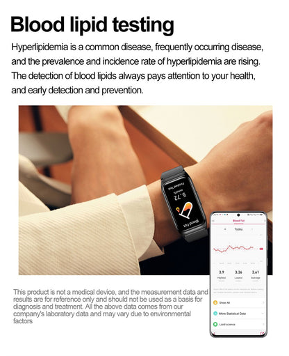 ECG+PPG Smart Watch Health Monitoring Blood Pressure Uric Acid Blood Fat bracelet Bluetooth Call Reminder Waterproof SmartWatch