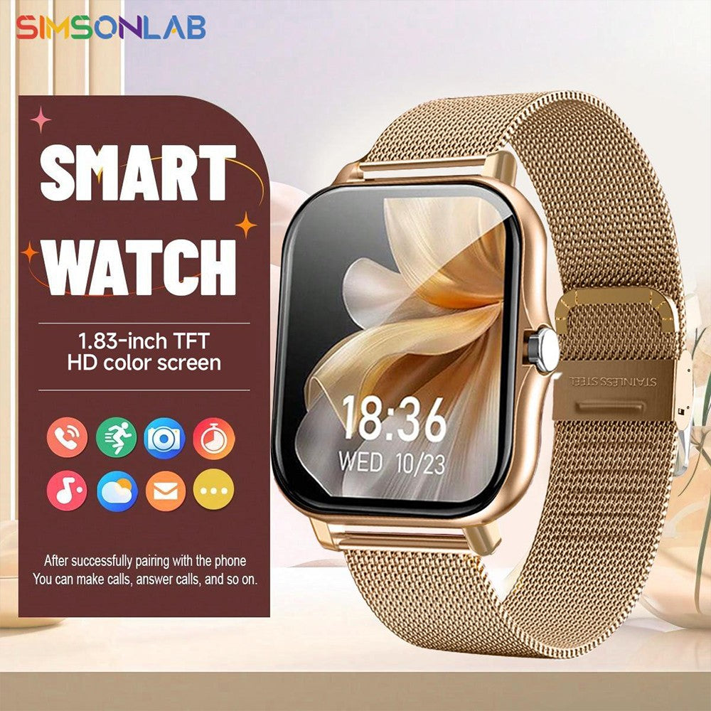 New Smartwatch BT Call Health&Sleep Monitoring 1.83''HD Screen Kids Smart Watch Waterproof Fashoin Sports Bracelet For Women Men