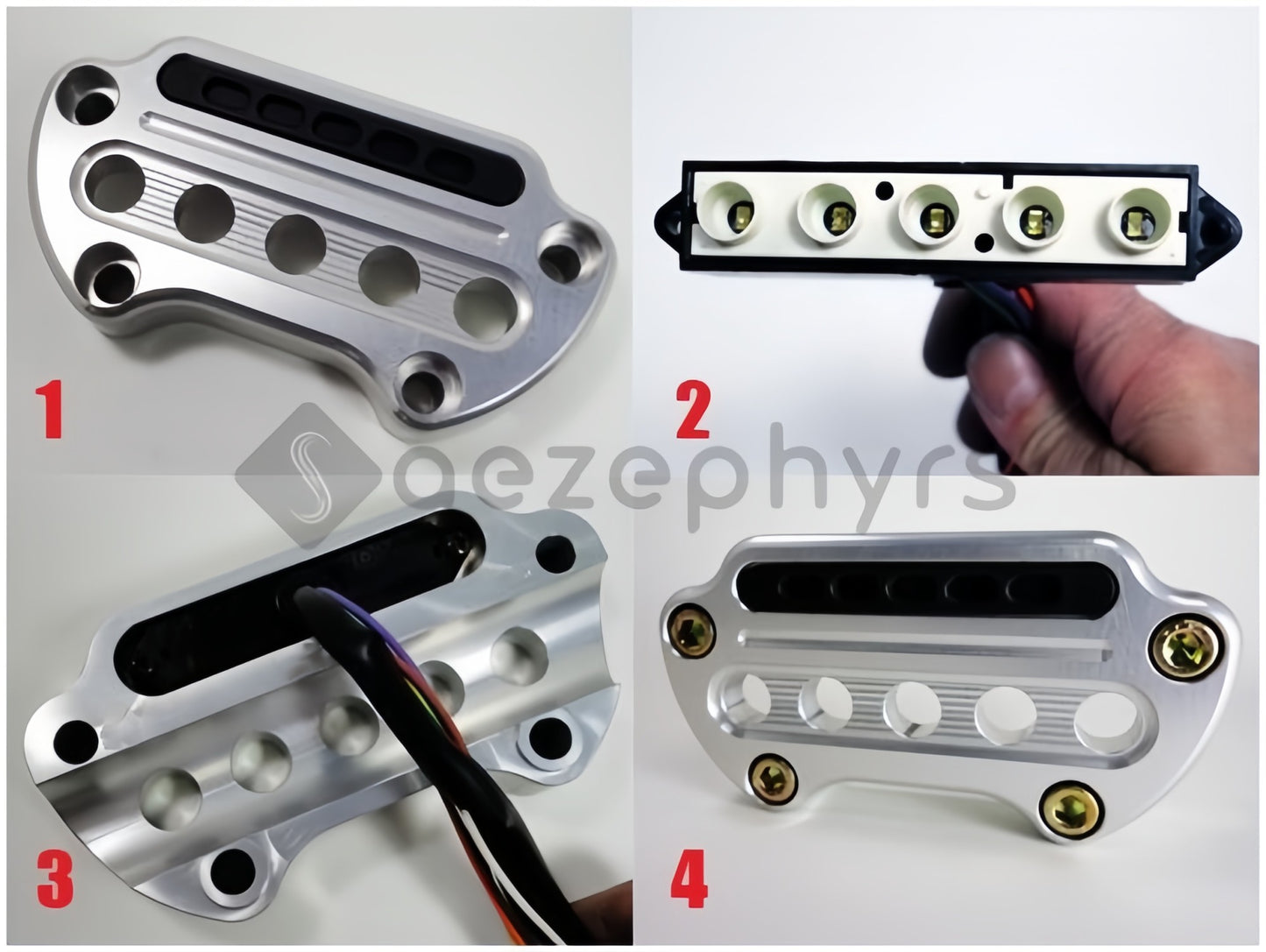 Capa de Suporte de Velocímetro Lateral/Remoção para Motocicleta Braçadeira Superior Guidão Riser Mount para Harley Sportster Iron XL883 Forty-Eight 95-20