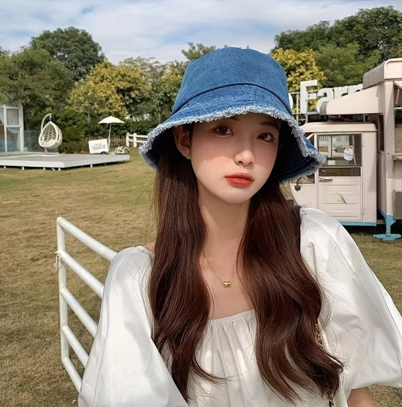 1pc 2024 New Spring/Summer  Fisherman Hat, Sun Hat, Casual And Fashionable, Suitable For Travel, Protects Against Uv Rays