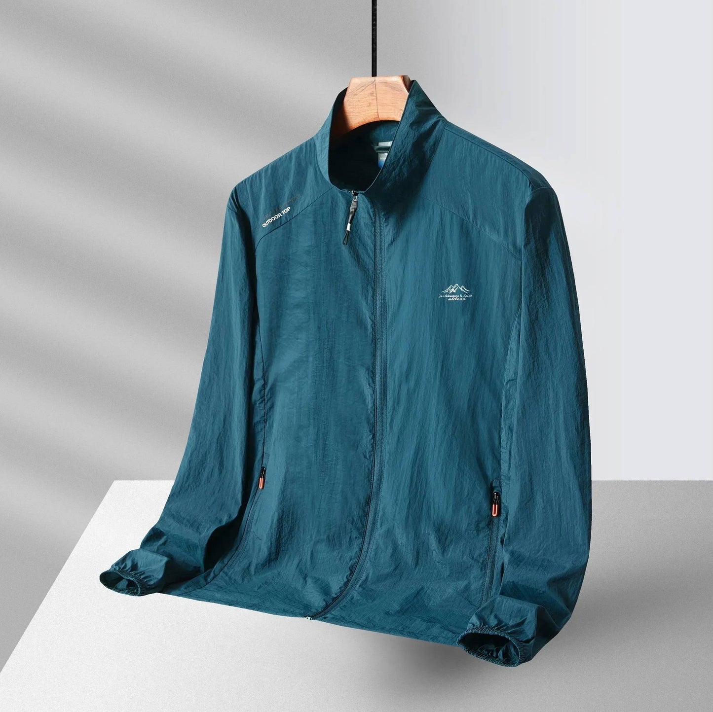 Summer Men's Sun Protection Casual Breathable Sports Windproof Water Resistant Ultrathin Jacket Outdoor Fishing Skin Clothing
