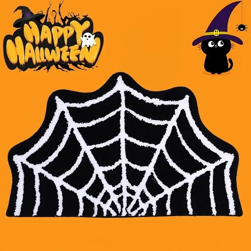 Halloween Shaped Imitation Cashmere Floor Mats Absorbent Bathroom Horror Entrance Door Mat Home Decoration