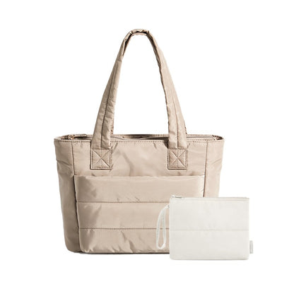 BAGSMART Women's Tote Bag Simple Travel Bag Casual Commuting Messenger Handbag Student College Shoulder Bag