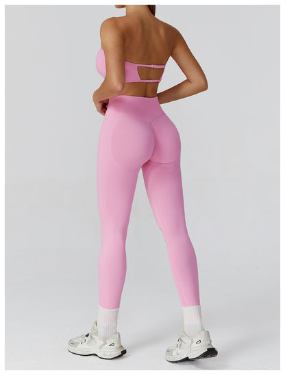 Yoga Clothes Set 2PCS Gym Sportswear Women Sports Bra High Waist Leggings Fitness Suit Running Workout Tracksuit Athletic Wear