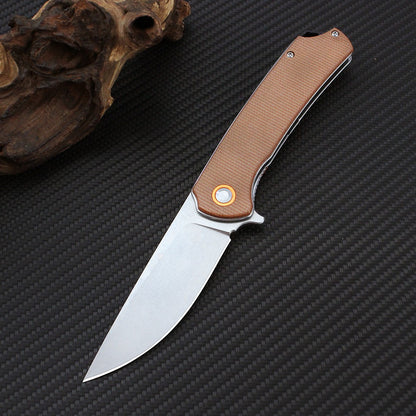 Faca de Bolso Dobrável GT955 Lâmina D2 Cabo Micarta Facas Multiuso para Camping Faca Tática Profissional de Caça ao Ar Livre EDC