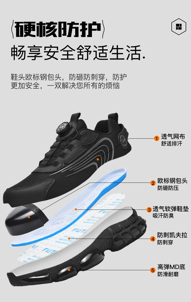 Men's Military Tactical Boots Army Boots Men Side Zipper Military Boots Men Anti-Slip Ankle Boots Work Safety Shoes Hiking Shoe