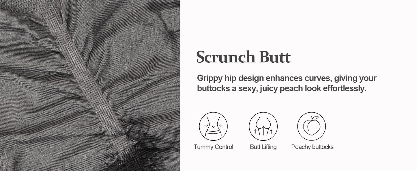 2pcs Women's High-Waist Tie-Dye Yoga Shorts - Seamless, Booty Lifting, Stretchy Nylon & Spandex Blend, Red & Grey