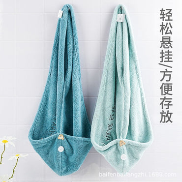 Hair Towel Women Girl's Magic Microfiber Shower Dry Hair Cap Bath Hats Bathroom Quick Drying Soft for Lady Turban Head