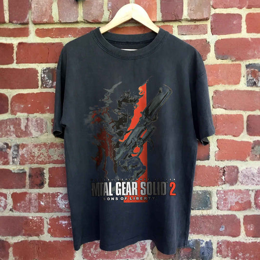 Metal Gear Solid Snakes T-Shirts Crewneck Cotton Snake Short Sleeve Tee Funny Metal Gear Shirt Crewneck All Seasons Clothing