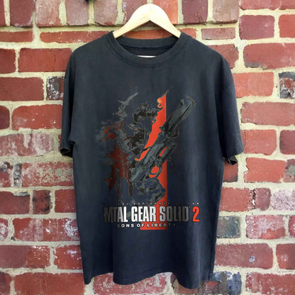 Metal Gear Solid Snakes T-Shirts Crewneck Cotton Snake Short Sleeve Tee Funny Metal Gear Shirt Crewneck All Seasons Clothing