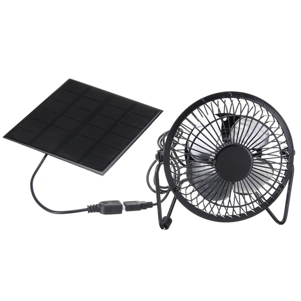 5W USB Solar Exhaust Fan Air Extractor Mini Ventilator Solar Panel Powered Fan