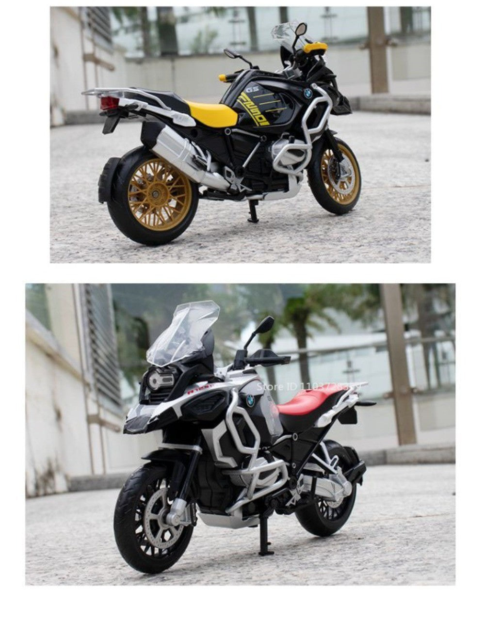 1:12 Suzuki GSX1000R R1250GS Liga Diecast Brinquedos Modelos de Motocicletas Carro com Luz Absorção de Choque Miniatura Moto Meninos Presentes