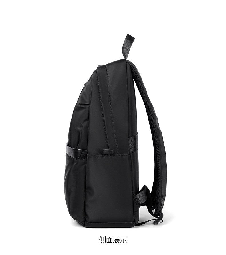 Mochila de negócios masculina de novo estilo, nylon, cor sólida, grande capacidade, mochila escolar para estudantes, mochila de viagem em promoção