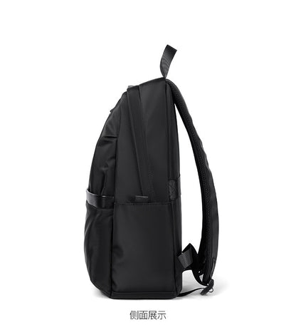 Mochila de negócios masculina de novo estilo, nylon, cor sólida, grande capacidade, mochila escolar para estudantes, mochila de viagem em promoção