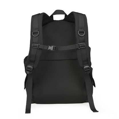 Mochila Masculina Simples e Moderna - Grande Capacidade, Compartimento para Laptop, Vários Bolsos, Ideal para Estudantes e Viagens