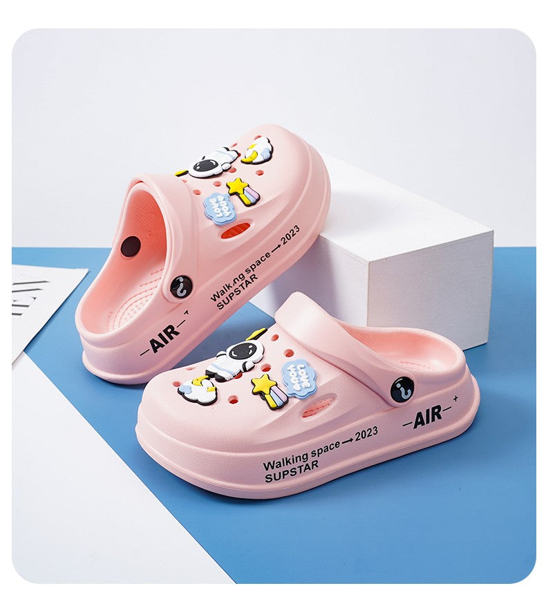 Kids Summer Sandals EVA Design Children Slippers Soft Non Slip Platform Slides Outdoor Garden Shoes High Quality Fashion Shoes