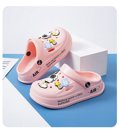 Kids Summer Sandals EVA Design Children Slippers Soft Non Slip Platform Slides Outdoor Garden Shoes High Quality Fashion Shoes