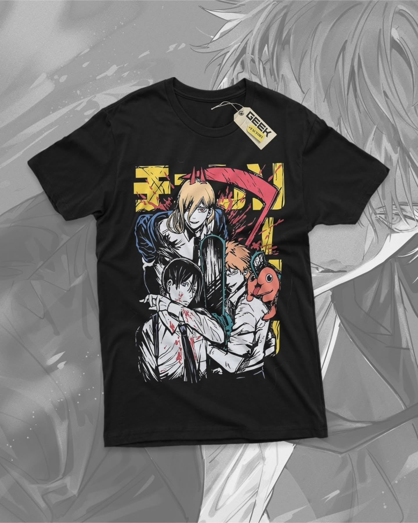 Reze graphic t shirts y2k anime oversized all cotton streetwear chainsaw man short sleeve top harajuku goth t shirt men clothing