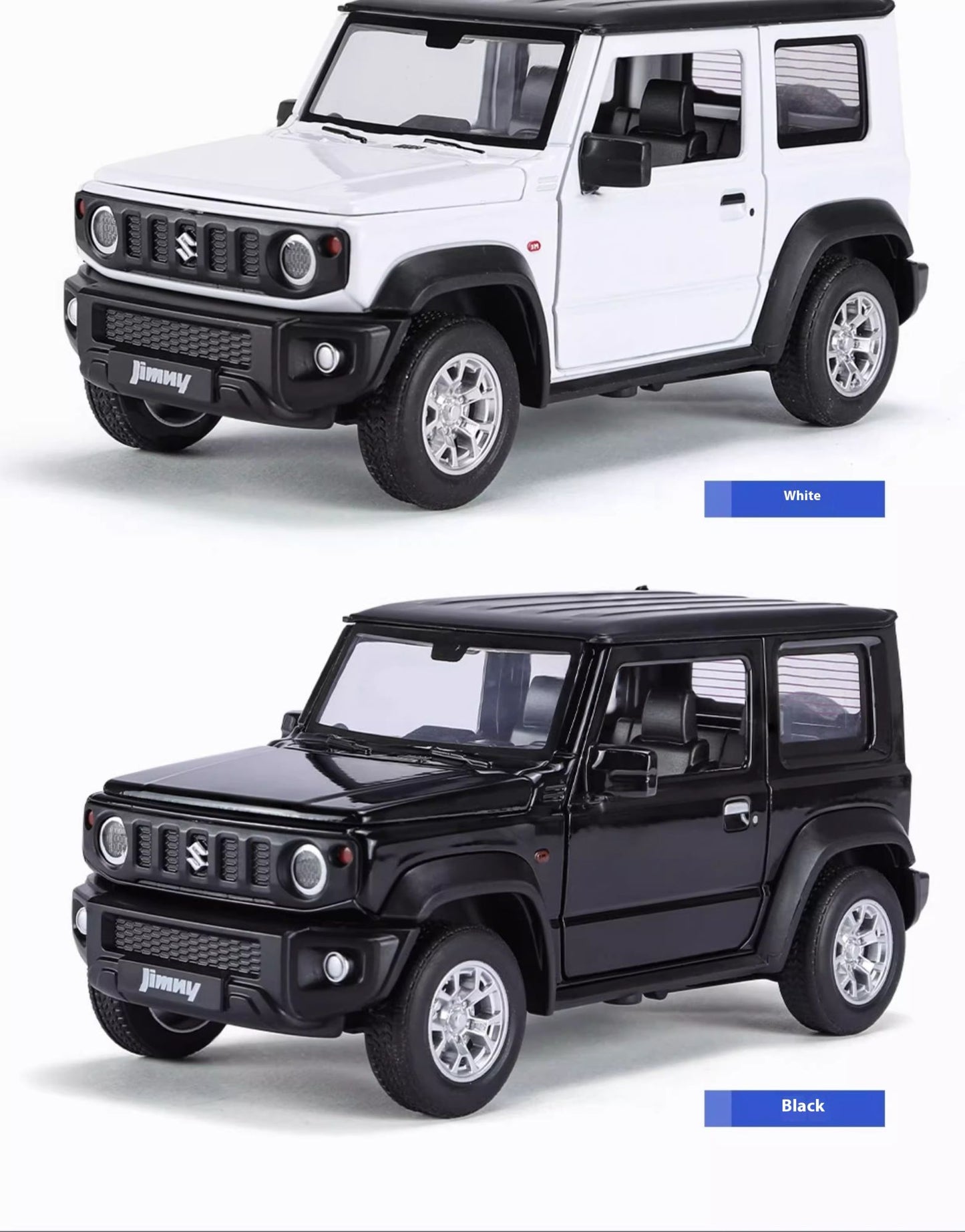 Miniaturas 1/24 Suzuki Jimny SUV Liga Off Road Modelo Diecast Puxar para Trás Brinquedo Infantil Presente Para Crianças Presente de Aniversário Para Namorado