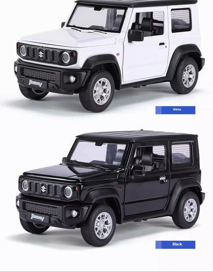 Miniaturas 1/24 Suzuki Jimny SUV Liga Off Road Modelo Diecast Puxar para Trás Brinquedo Infantil Presente Para Crianças Presente de Aniversário Para Namorado