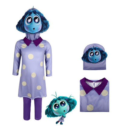 Anime Movie Inside out 2 Joy Cospaly Costume Envy Anxiety Ennui Cos Outfits For Adult Kids Halloween Stage Performance Costume