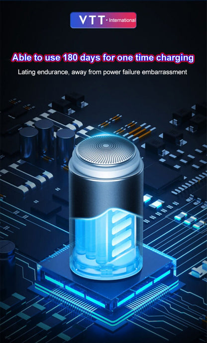 Men's Portable Mini Electric Shaver USB Charging Multifunctional IPX7 Waterproof Shaver
