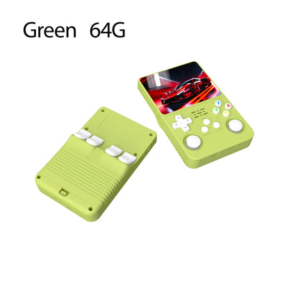 Console de Videogame Portátil Retrô R36S Sistema ARKOS Tela IPS de 3,5 Polegadas Clássico Player de Vídeo Portátil de Bolso Presente de 128G com Jogos