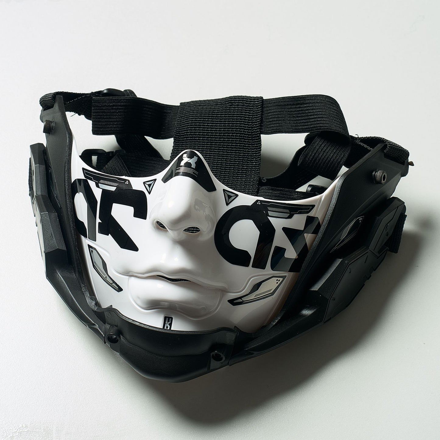 14 Color Two Sizes Cyberpunk Half Face Mask Halloween Cosplay Mask Adjustable Strap Breathable Comfort Party Costume Face Cover