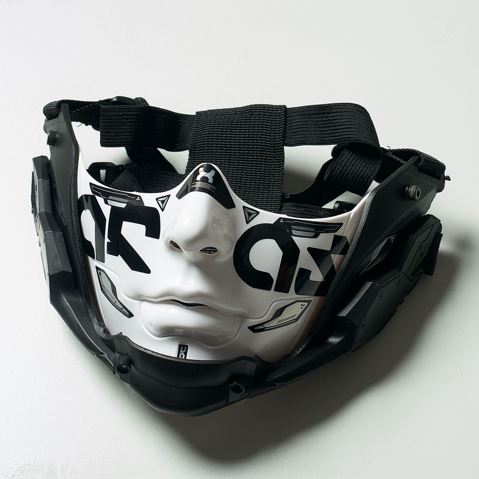 14 Color Two Sizes Cyberpunk Half Face Mask Halloween Cosplay Mask Adjustable Strap Breathable Comfort Party Costume Face Cover