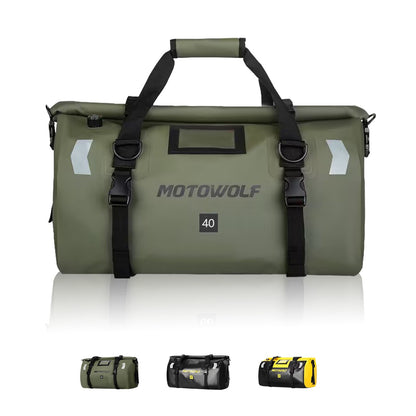 Motorcycle Waterproof Tail Bag Travel Outdoor Dry Luggage Roll Pack Bag 20 /40/66 Motorbike Luggage Backpack Motorcycle Seat Bag