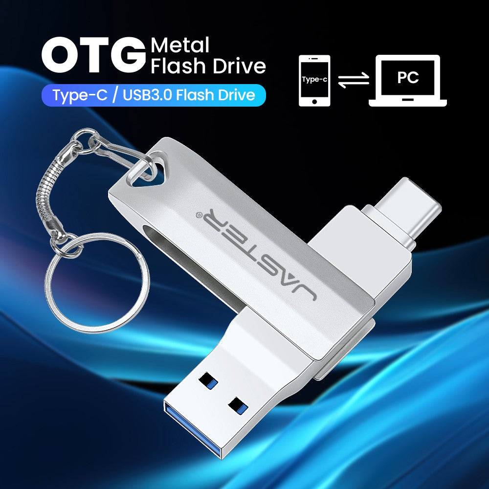Type C 2 in 1 USB 3.0 Flash Drive 16GB 32GB 64GB 128GB 256GB pendrive pen drive real capacity usb memory stick for phone and pc