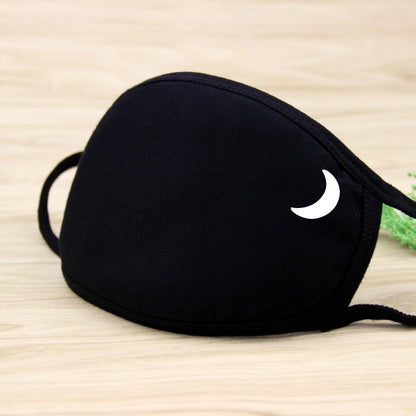 1PCS Unisex Black Cotton Mouth Mask Reusable Mask Dustproof Washable Face Mask Anime Masks For Cycling Camp Mascarillas