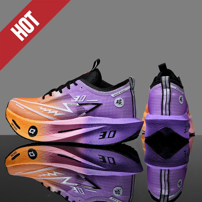 NEW Running Shoes Men Sports Marathon Carbon Plate Breathable Lightweight Women Comfortable Athletic Leisure Sneakers Footwear