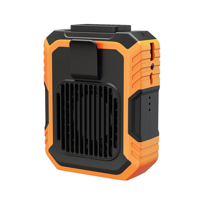 Mini Ventilador Portátil de Cintura 3 Velocidades 4000mAh Ventilador Pessoal Vestível Power Bank de Emergência para Canteiro de Obras/Fazenda/Viagem/Pesca