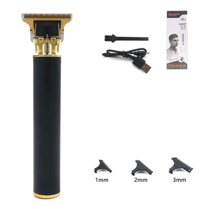 T9 Professional Hair Trimmer Machine Metal Body Stainless Steel Blade Hair Clipper Beard Trimmer for Men Finishing Machine