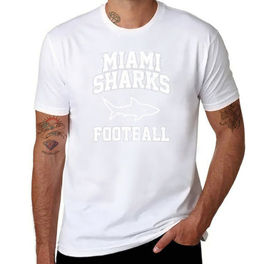 Miami Sharks Football T-Shirt t shirt man plain t shirts for man cotton funny t shirt personalised T-Shirt