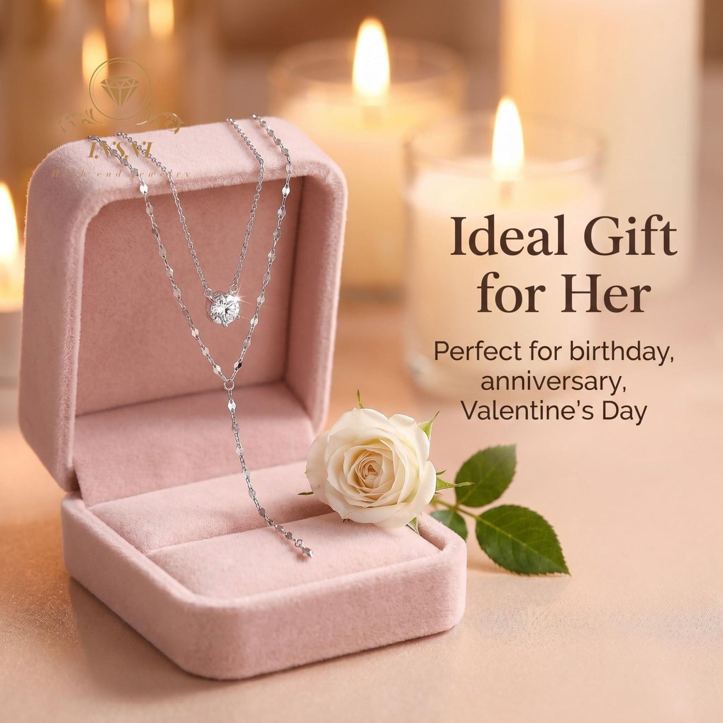 Moissanite S925 Silver Double-layer Necklace Y-shaped Fringed Exquisite Sweater Chain Light Luxury Niche Affordable Jewelry Gift