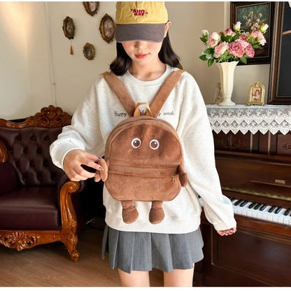 Italian Brainrot Plush Backpack Telalaero Telala Funny Student Backpack ?LiriLi Larlla Boneca Ambalam Cute Soft Bag for Kid Gift