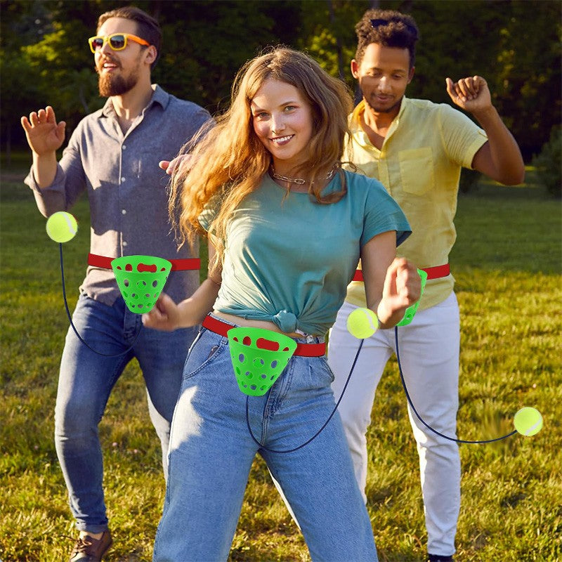 1/2/3Sets Swinging Game Hanging Ball Toss Game For Birthday Party Christmas Holiday Family Outdoor Activities Wedding Gifts