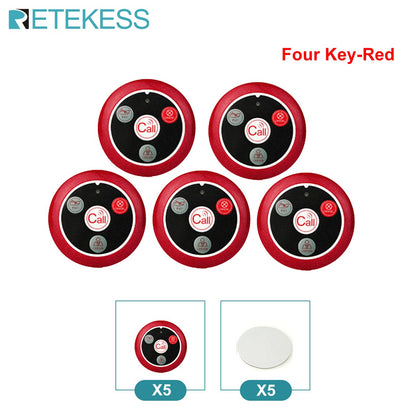 Retekess Wireless Calling System Restaurant Pager TD108 Waterproof Watch Receiver T117 Waiter Call Buttons For Hookah Cafe Bar