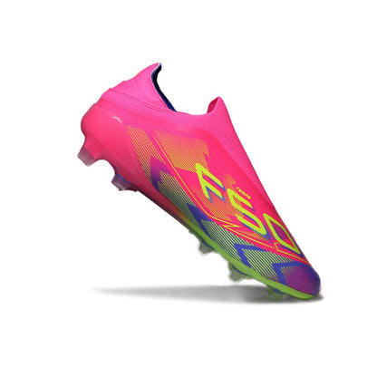 SLIP-ON Mens Soccer Shoes Non-Slip Turf Soccer Cleats for Youth  Without-Lace TF/FG Training Football Boots Chuteira Campo 35-45