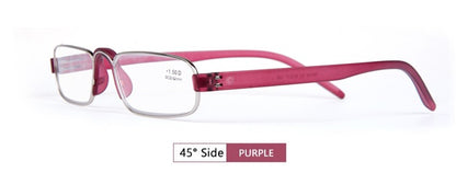 Guanhao Transparent Optical Reading Glasses Man Clear Women Presbyopia Hyperopia Reading Glasses Frame Alloy Ultralight HD View