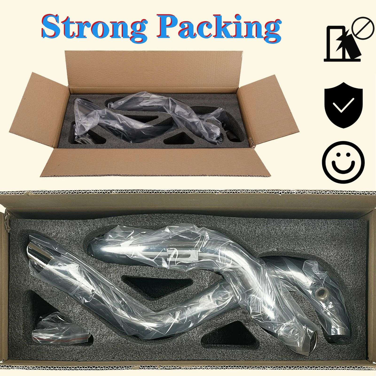 2 Inch Motorcycle Drag Pipes Exhaust System for Touring Softail Dyna Sportster with Forward Control Models Motorbike Accessories