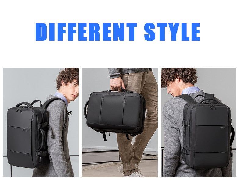 BANGE Mochila Expansível Masculina Impermeável Mochila para Notebook de 17.3 polegadas Masculina Grande Capacidade para Caminhada Viagem Mochilas Masculinas para Homens