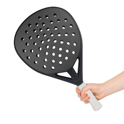 Raquetes de Padel de Carbono Profissionais 3K/12K para Homens, Superfície Áspera com Núcleo de Espuma de Memória Macia em EVA para Treinamento