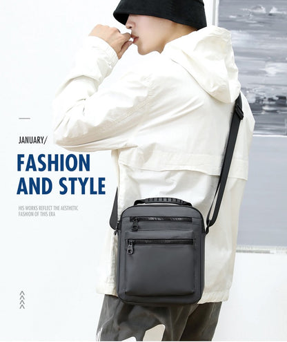 Man Classic Messenger Bag Men's Multifunction Shoulder Sling Pack Nylon Business Crossbody Flap Male Simple Handbags